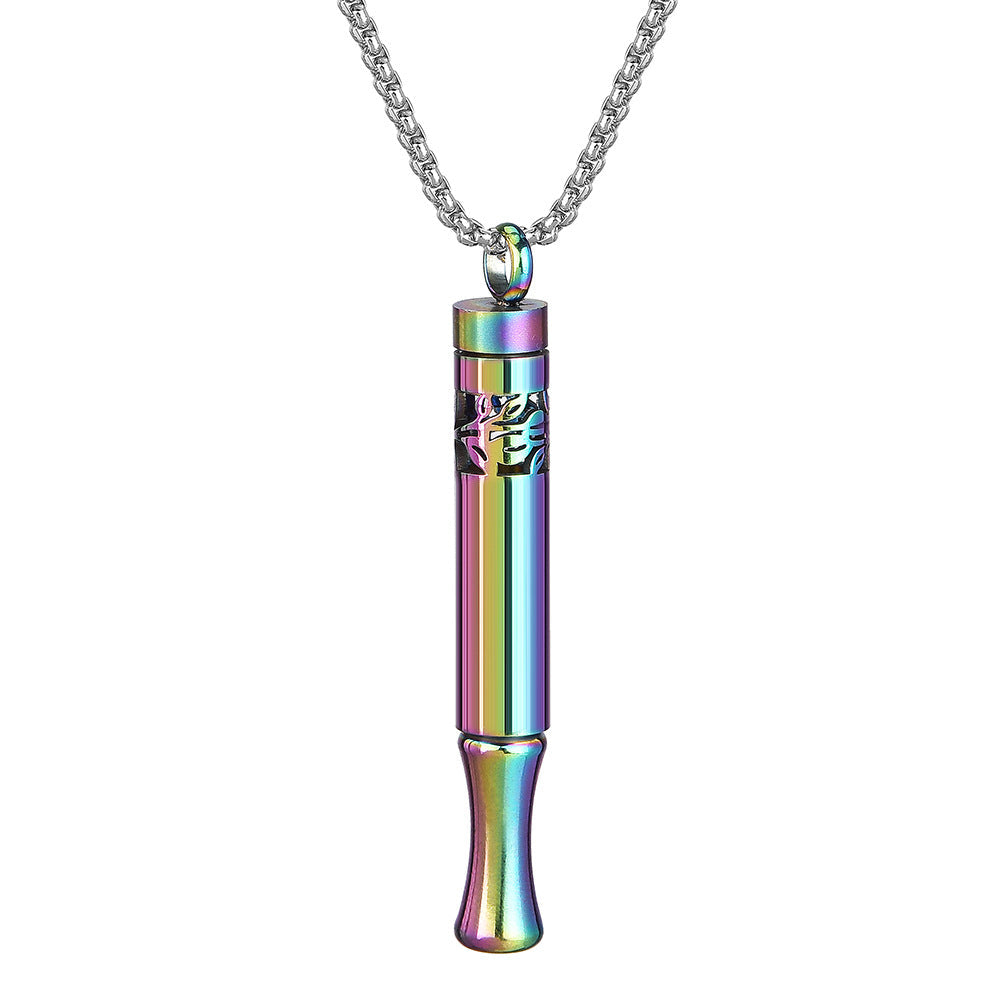 Teeth Leaf Pattern Meditation Breathing Decompression Portable Pure Plant Essential Necklaces
