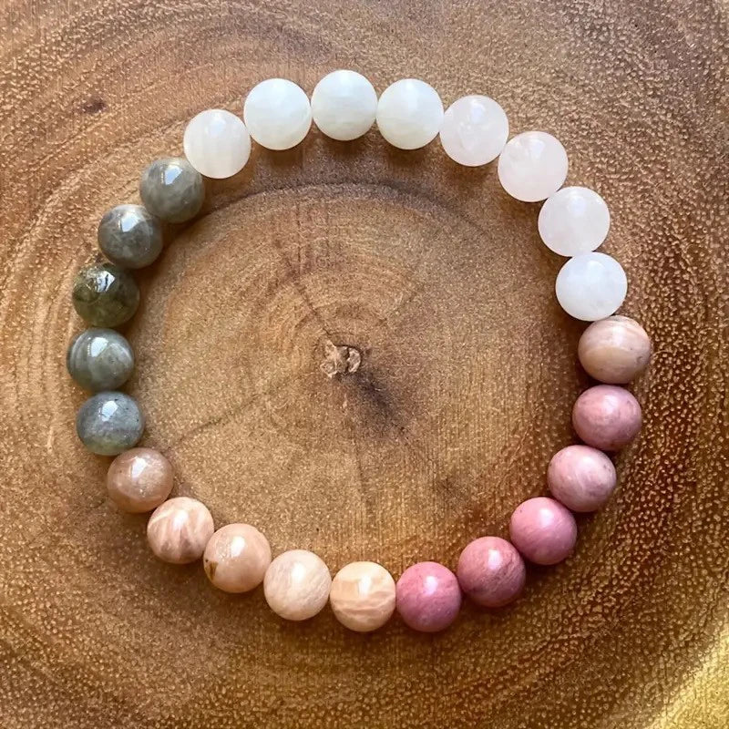 Intention Stone Bead Bracelet – Crystal Healing Jewelry
